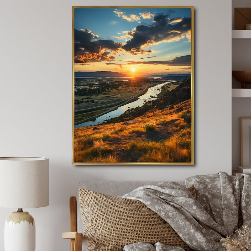 «Washington Landscape II», reproduction sur toile, H 44 po x l 34 po, Cadre photo argenté