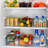Zulay Kitchen Refrigerator Organizer Bins 4 Pack Plastic Organizers and Storage - Large 12.7 x 8.3 x 3.5
