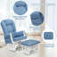 Ensemble de remplacement de coussin de chaise berçante en suède pelucheux avec poches de rangement et support ergonomique-1622436695