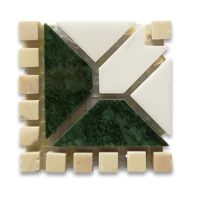 2.4" x 2.4" Marble Mosaic Wall & Floor Tile
