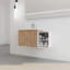 Meuble-lavabo à fermeture en douceur 36 po avec lavabo, petites tablettes de rangement, armoire combinée 24 po et 12 po