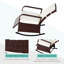 Chaise berçante d'extérieur en osier Outsunny (excluant la table)