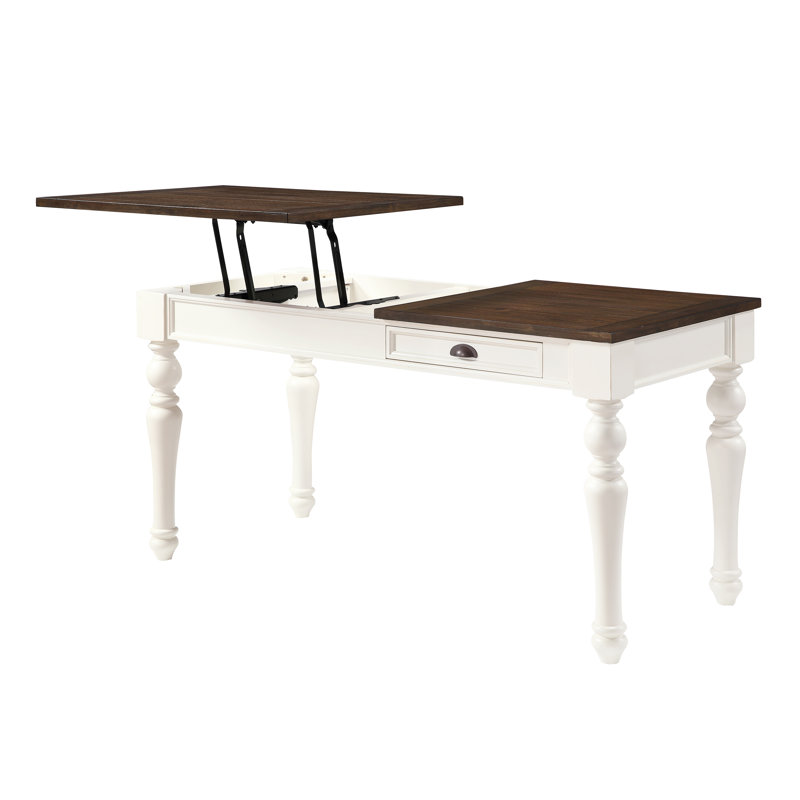 Heppman Adjustable Solid Wood Base Writing Desk