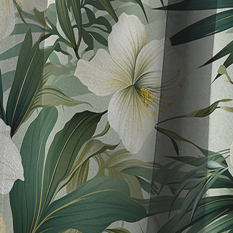 Bamboo Whispers - motif tropical IV - Rideau floral - Rideau occultant floral - 1 panneau, L 52 po x L 108 po