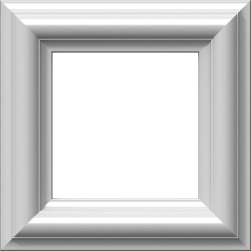 Ashford Molded Classic Wainscot Wall Panel, 8" H x 8" W x 0.5" D, Square Panel