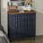 Arianna Retro 2 Door Storage Cabinet With Plaid Pattern Front-600668108