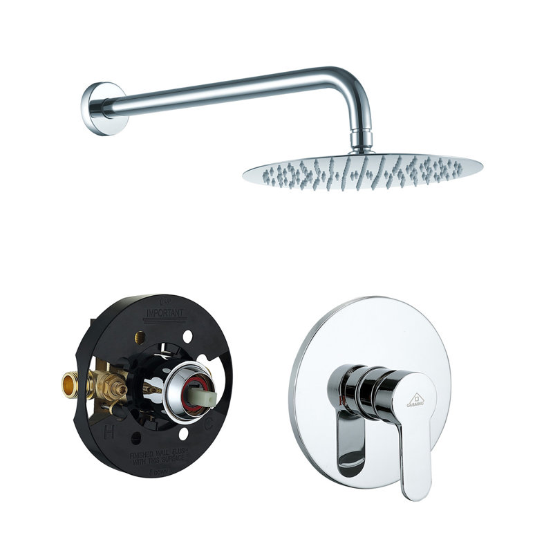 All-In-One Kit with Rough in-Valve, Chrome
