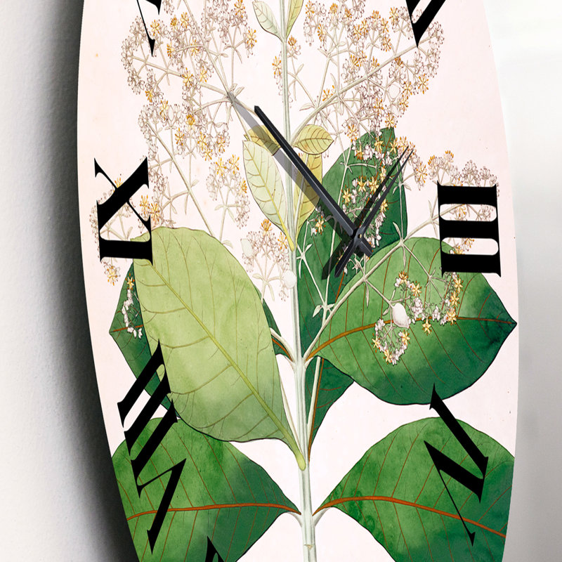 Vintage London Plants III - horloge murale maison de campagne, Petit