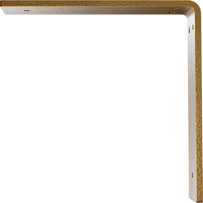Hamilton Steel Bracket, 8" H x 2" W x 8" D, Hammered Gold