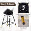 Ensemble de 4 tabourets de bar, tabourets de bar à hauteur de comptoir avec dossier, tabourets de cuisine modernes en similicuir-97677905-97677906