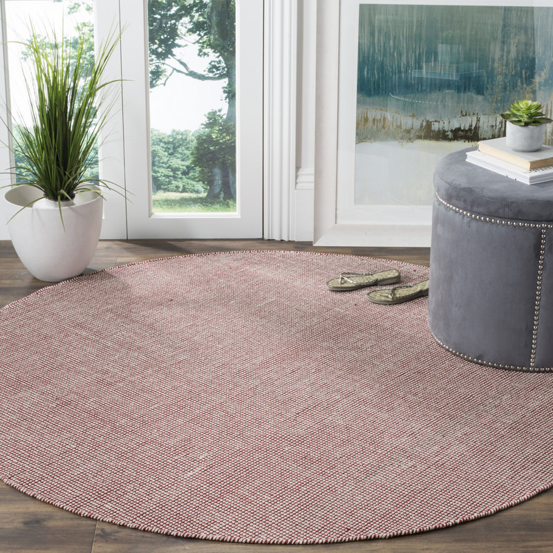 Tapis en coton tissé à la main Cayman, Rond 6 pi