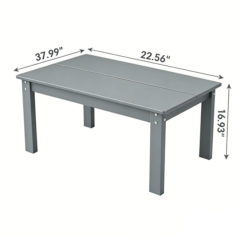 Table basse en PEHD, Gris