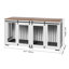 Meuble pour chien avec cage intérieure en bois pour chien 72 po avec plateau