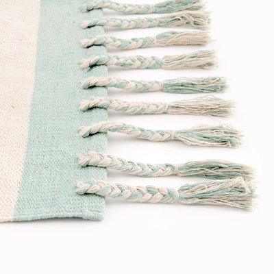 Abishai Cotton Striped Indoor Rug