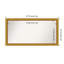 Townhouse Gold Non-Beveled Bathroom Wall Mirror-1016737302