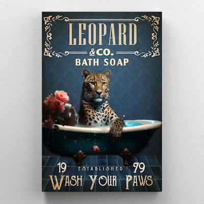 Impression sur toile, "Leopard"