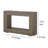 Evan Console Table, 47 Inch Rectangular Top, Rustic Grey, Open Shelf-108987357