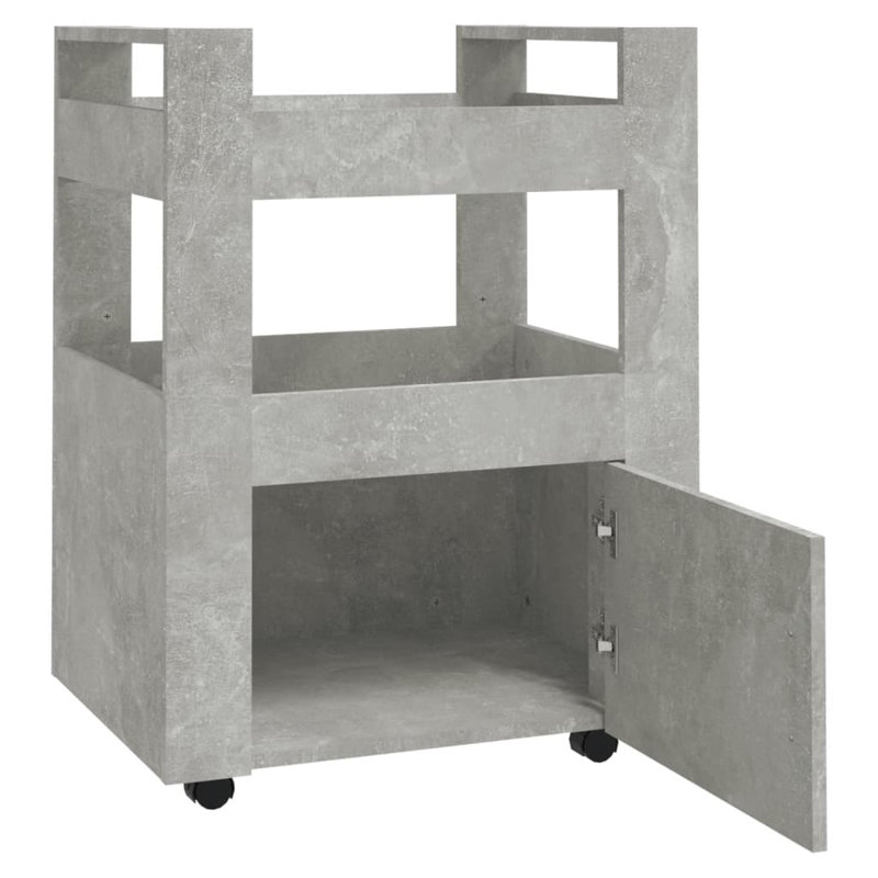 60 Cm Kitchen Trolley, Concrete Grey