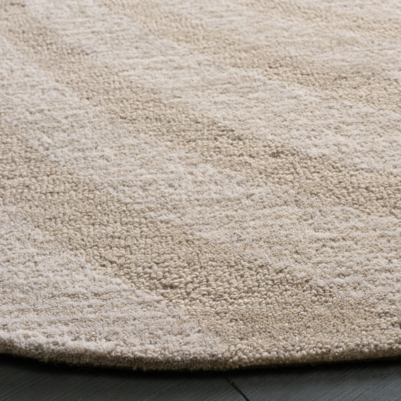 Nouveauté 201 80% laine; Tapis spiralé 20% coton, Rond 5 pi