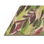Tapis rond brun à motif floral-858582114