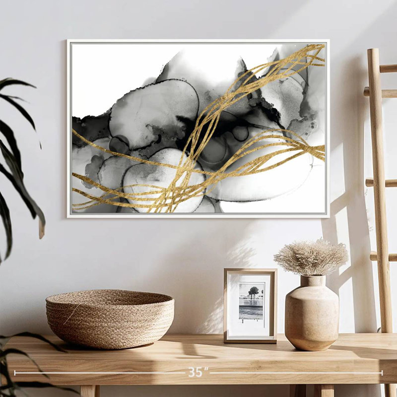 Matrix Undulation II, 25" X 17", Floating Frame White