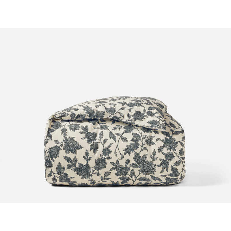 Ophelia Print Duvet Cover King/Cal King Midnight Indigo, King/Cal King, Midnight Indigo