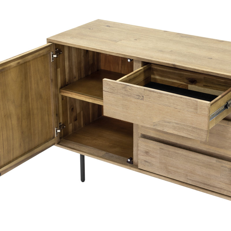 Maddox Solid Wood Coffee Table with Storage