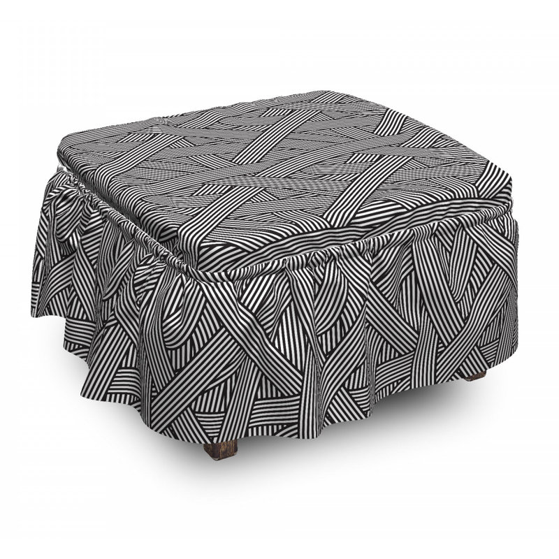 Housse pour repose-pieds interlineed lines
