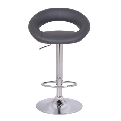 Sorrento Swivel Upholstered Adjustable Height Counter Stool with Metal Frame