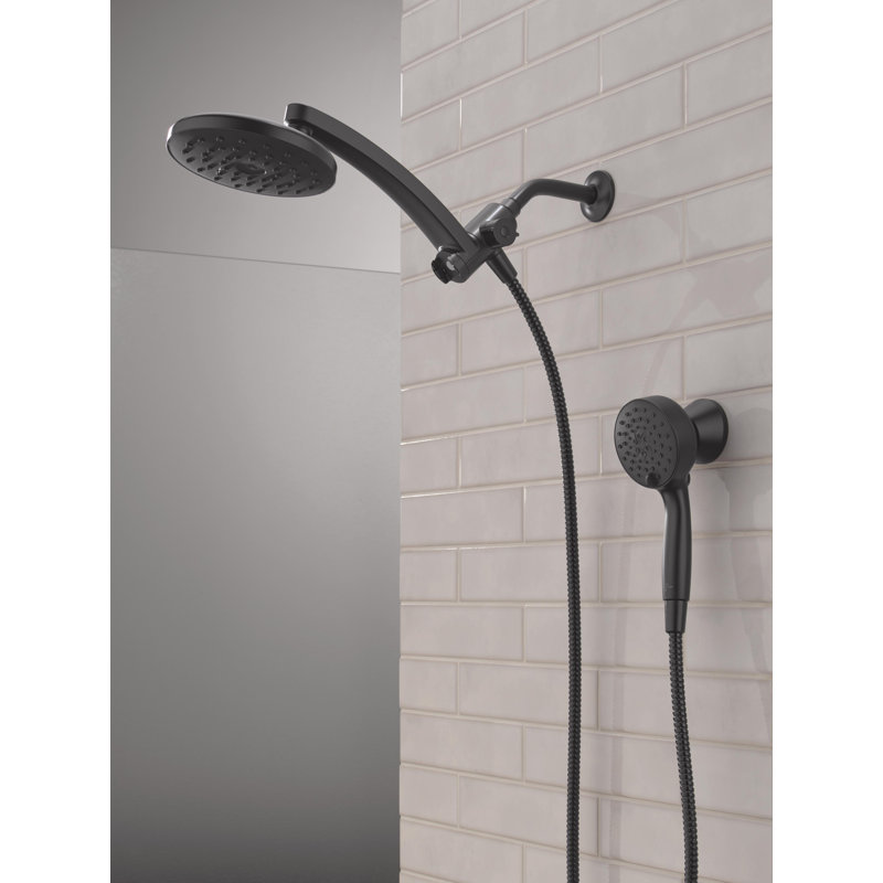 6-Setting PivotPro 3-in-1 Combination Shower Head with Hight Pressure ProClean Spray Matte Black, Matte Black