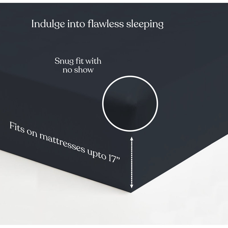 Delara 100% Eucalyptus Lyocell TENCEL™ Cooling Sheet Set – Soft, Silky & Breathable, Light Blue