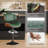 Jaquela Swivel Bar Stool of 1/2, Counter Height Bar Stools with Back and Footrest, Adjustable Counter Stools 24" to 33", Faux Leather Modern Stools for Kitchen Island-1582365123-1568819707