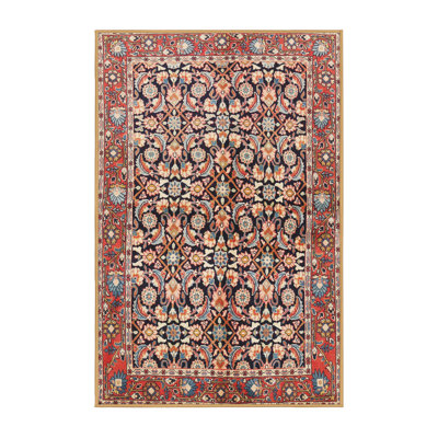 Tapis orange/beige/bleu traditionnel Lamborn