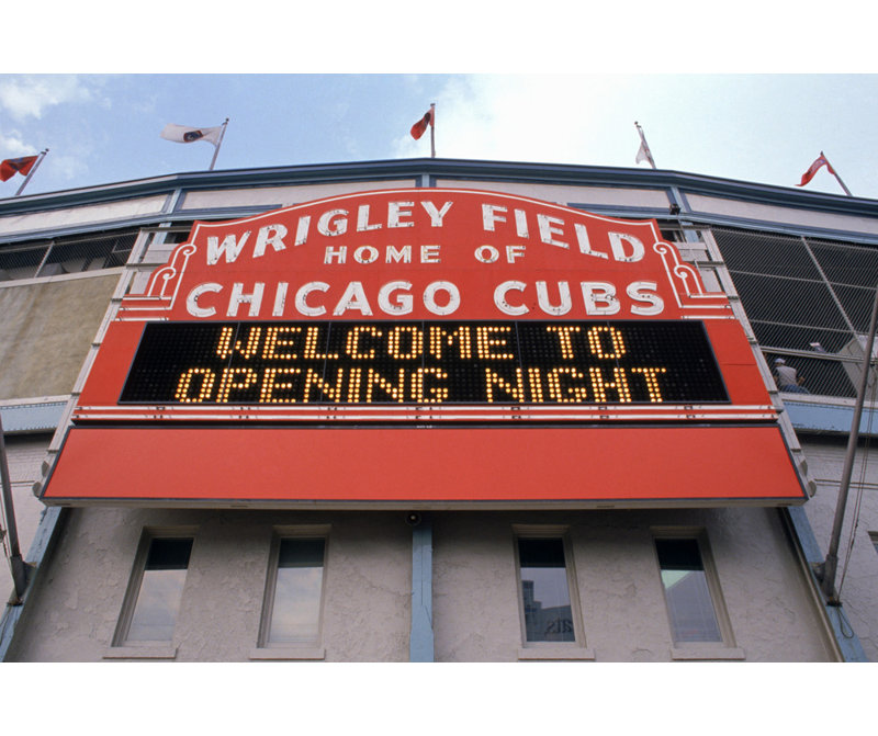 Wrigley Field, 16" H x 24" W