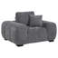Fauteuil d'appoint rembourré gris anthracite Plather-421259952