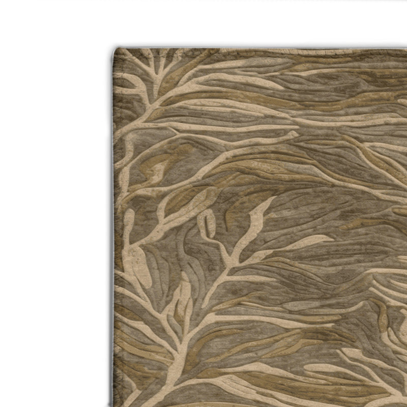 Tapis d'intérieur et d'extérieur brun Nature, Rectangulaire 2 pi x 3 pi