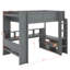 Lit mezzanine double avec bureau