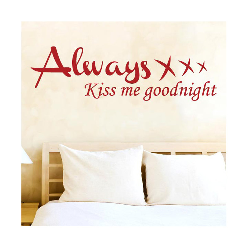 Wall Decal, Large, Dark Red