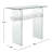 Kayley 39.4'' Glass Top Console Table-607793746