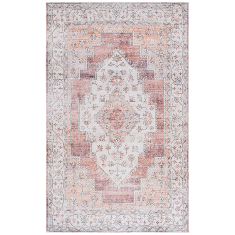 Maritess Machine Washable Southwestern Rug, Rectangle 4' x 6'