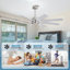 Ventilateur de plafond 8 pales avec télécommande-277424781-277424780