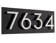 Floating Modern 4" Number Horizontal Address Plaque (4 Digits)