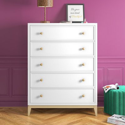 Aubry 5 Drawer 42" W Chest