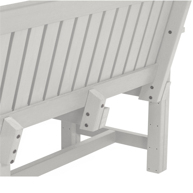 Banc de jardin en plastique Lunz, Blanc