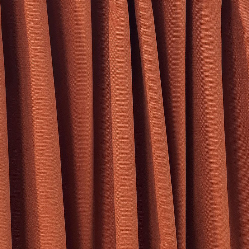 Solid Colour Kitchen Curtain, 90" W x 60" L, Burnt Orange