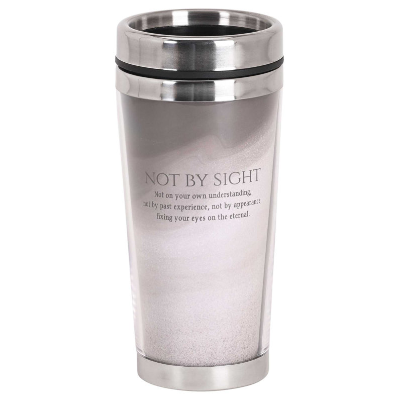 Tasse de voyage We Walk By Faith Not By Sight