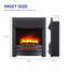 Flamborough Fireplace Castleton Fires & Fireplaces 120cm W White Wood Electric Fireplace with 6824.28 BTU-85884015