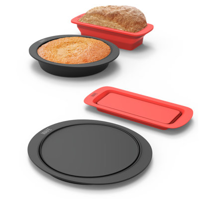 Collapsible Bakemate Round Cake & Loaf Tin