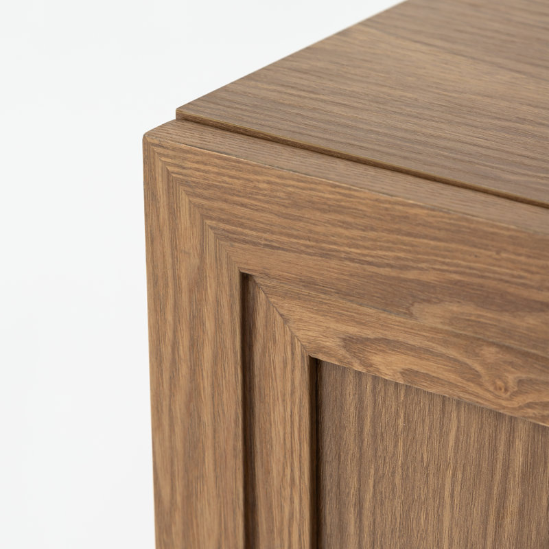 Armoire de rangement 62 "avec tablettes réglables Mazuri, Bois naturel