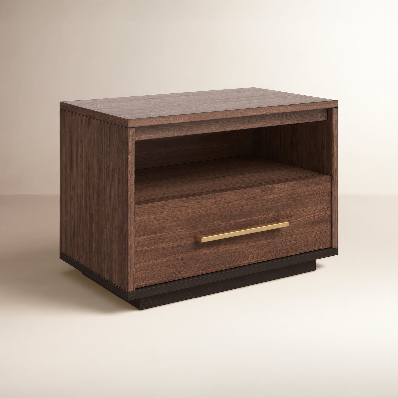 Roxie Acacia Nightstand, Brown